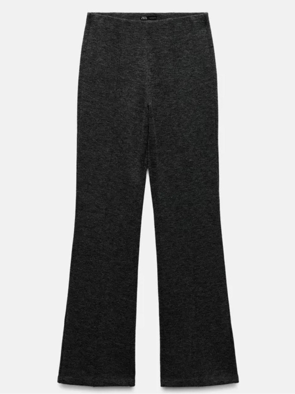 Zara Charcoal Knit Flare Pants